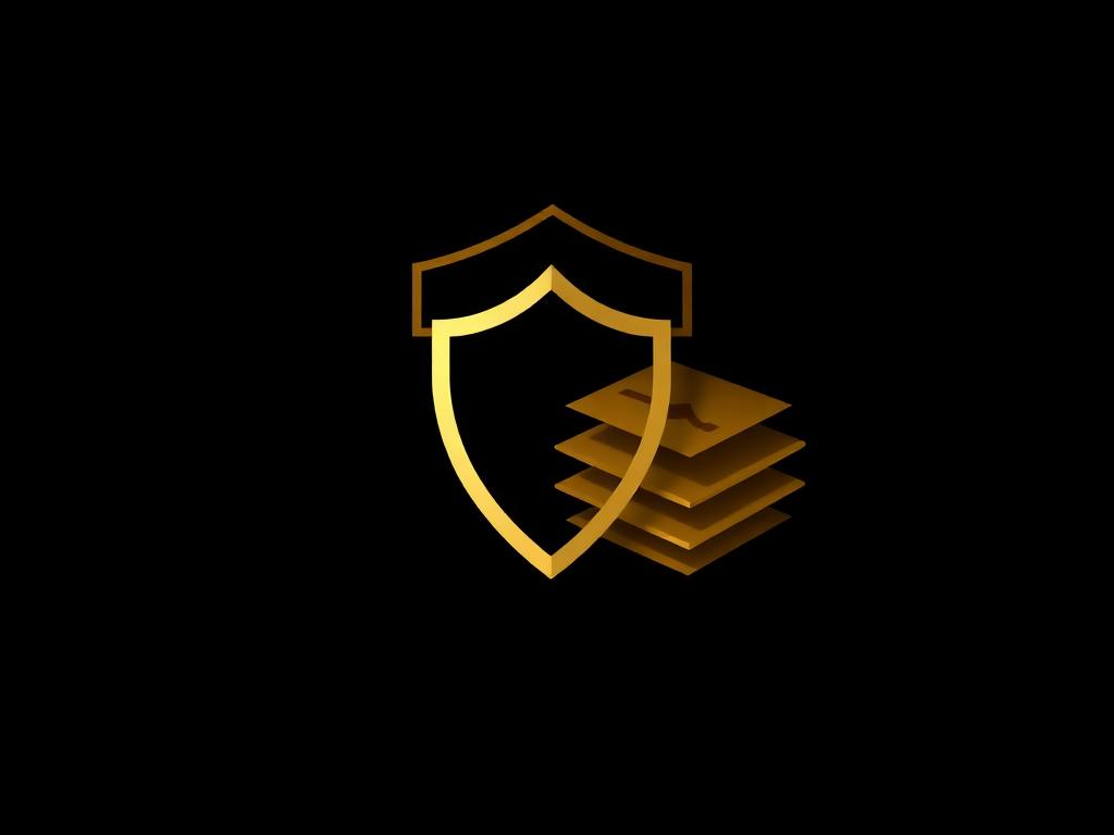 Gold shield over layered documents, representing business structure and tax planning